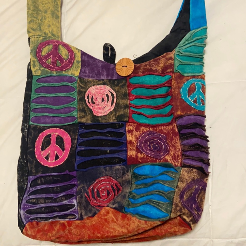 Cross Body, colorful canvas bag